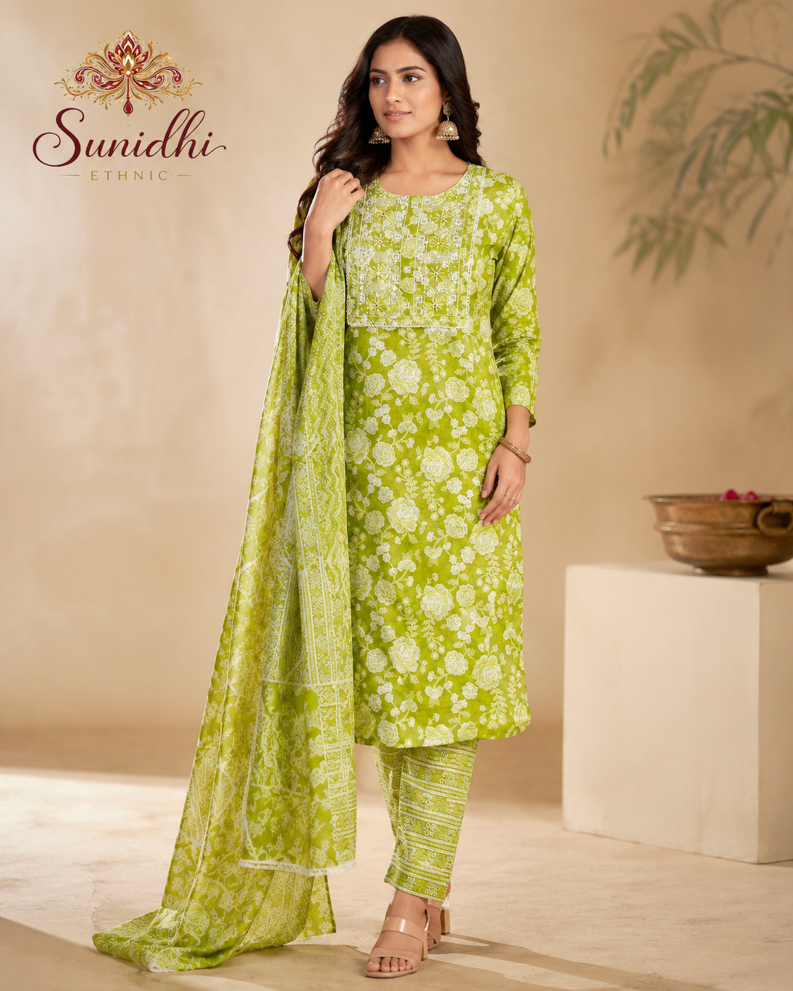 Premium Pure Cotton Kurti Set with Dupatta